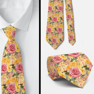 Cravate pour homme Nœud papillon floral pour mar