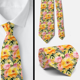 Cravate pour homme Nœud papillon floral pour mar