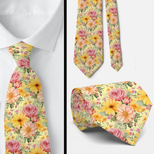 Cravate pour homme Nœud papillon floral pour mar