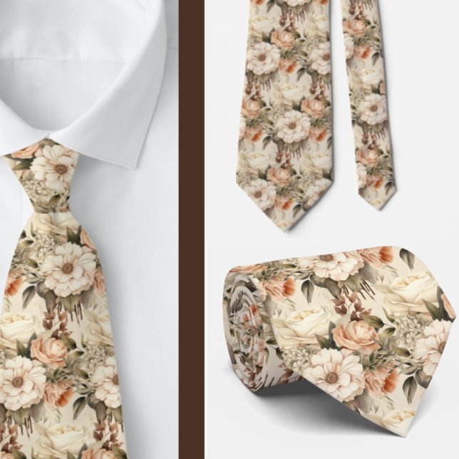 Cravate pour homme | Nœud papillon floral pour mar (Créateur téléchargé)