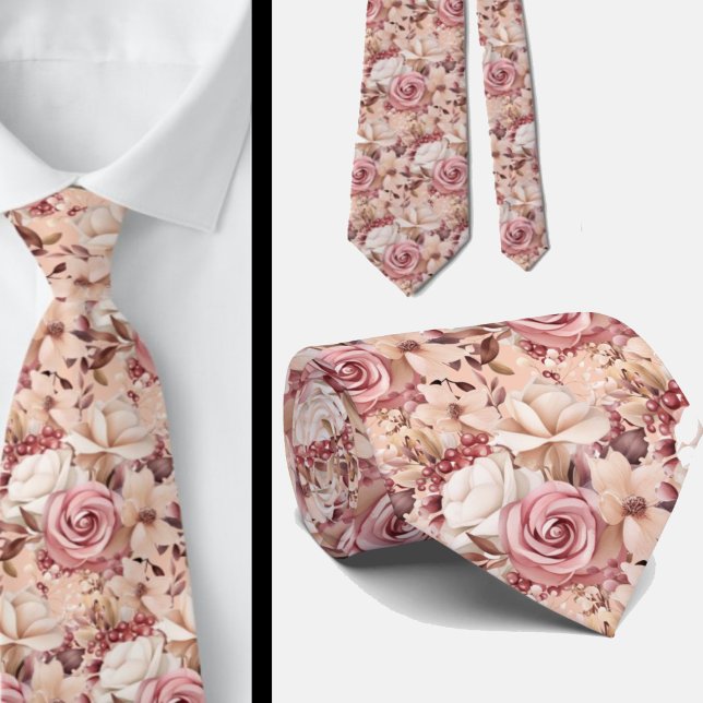 Cravate pour homme | Nœud papillon floral pour mar (Créateur téléchargé)