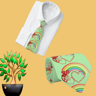 Cravate Pour lui mignon Rustique Coeur Rose Valentine Arc-