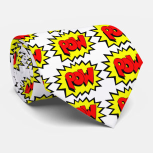 Cravate POW - Bande dessinée Pop Art