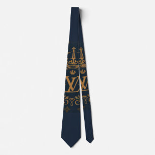 Cravate Prestige Ballpoint Pen – Royal Monogram "N" in Gol