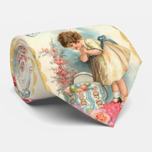 Cravate Printemps Et Oeufs vintages De Pâques