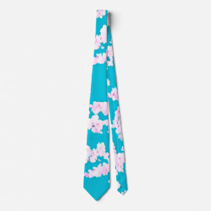 Cravate Printemps Fleur de cerisier japonais Motif