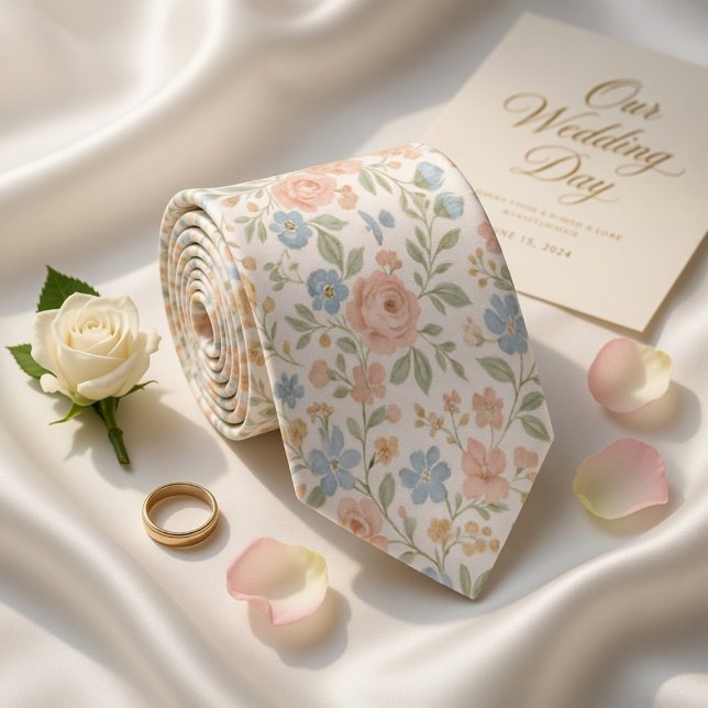 Cravate Printemps pastel délicat (Créateur téléchargé)