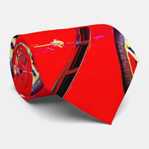 Cravate Prise de roue d'air d'une pastenague 2014 rouge de