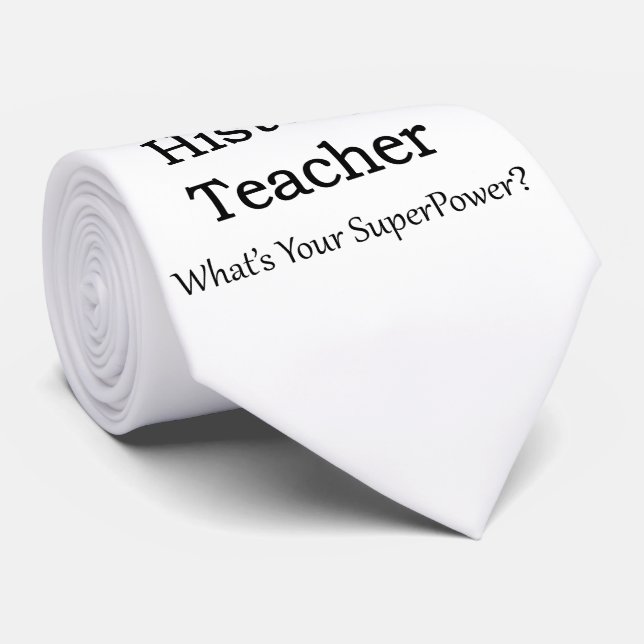 Cravate Professeur d'histoire (Roulé)