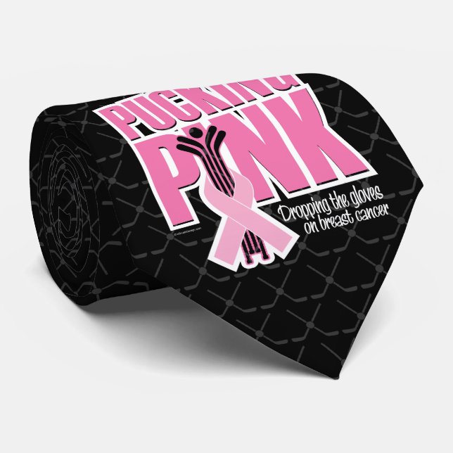 Cravate Pucking Pink (Hockey) (Roulé)