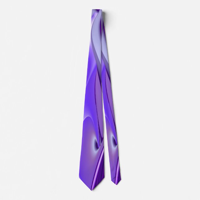 Cravate Purple Dream, Imaginaire Abstrait Rainbow-Art (Devant)