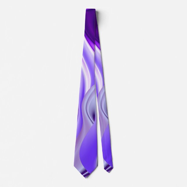 Cravate Purple Dream, Imaginaire Abstrait Rainbow-Art (Devant)