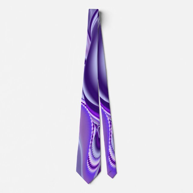 Cravate Purple Dream, Imaginaire Abstrait Rainbow-Art (Devant)