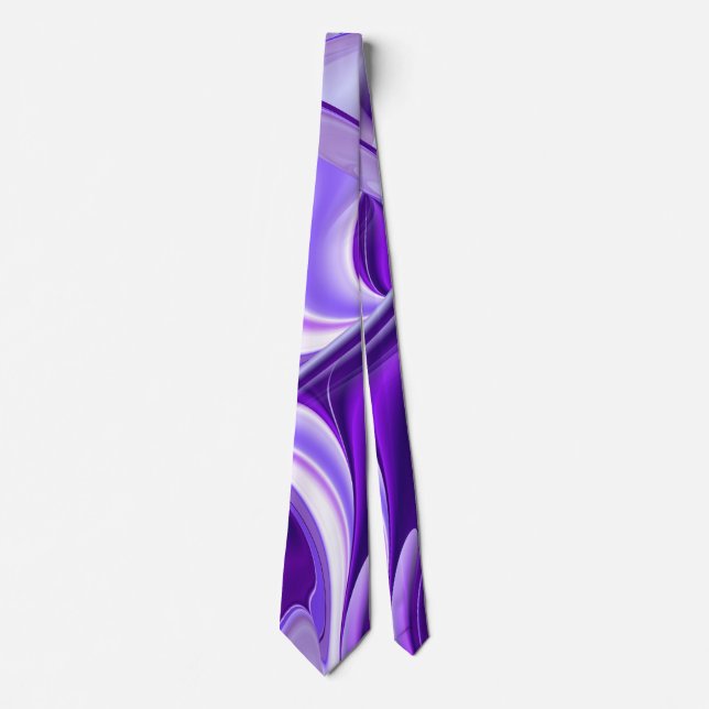Cravate Purple Dream, Imaginaire Abstrait Rainbow-Art (Devant)