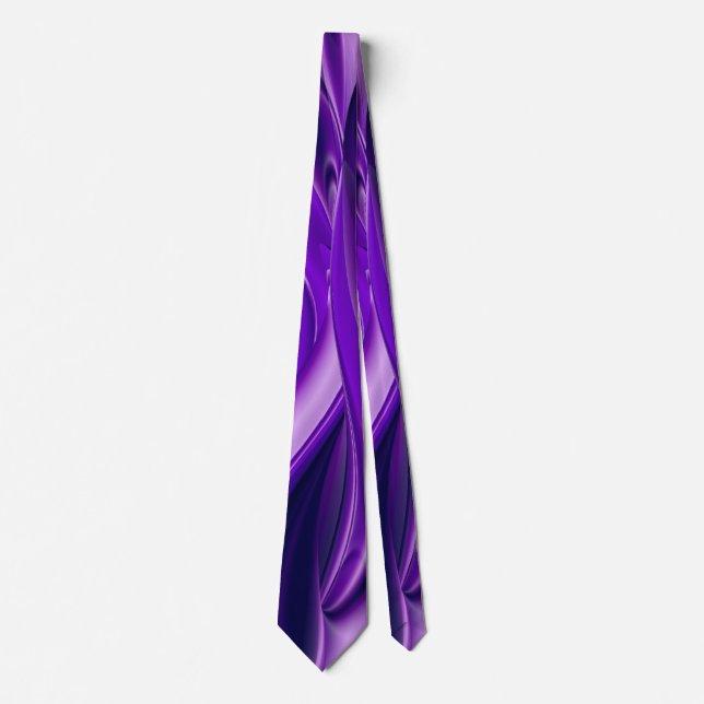 Cravate Purple Dream, Imaginaire Abstrait Rainbow-Art (Devant)