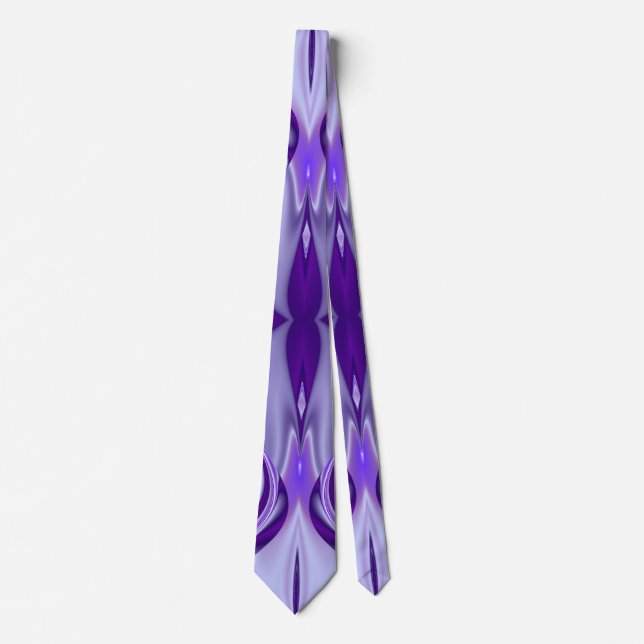 Cravate Purple Dream, Imaginaire Abstrait Rainbow-Art (Devant)