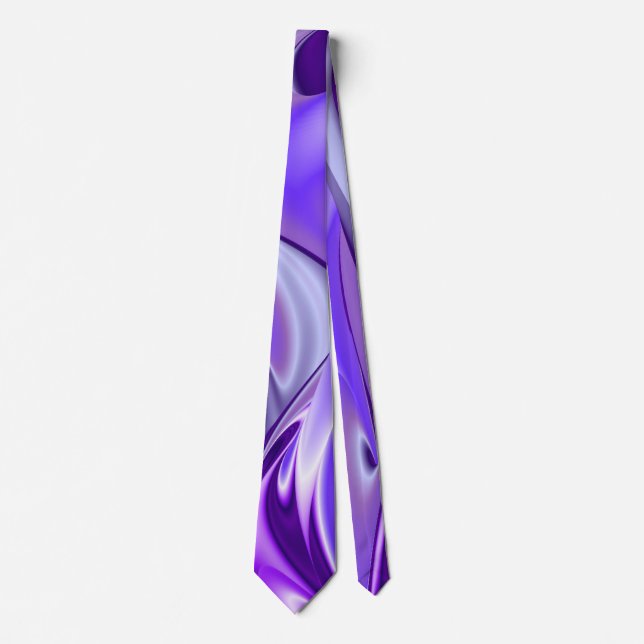 Cravate Purple Dream, Imaginaire Abstrait Rainbow-Art (Devant)
