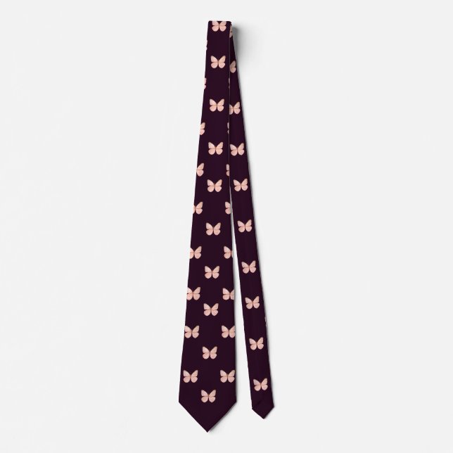 Cravate Purple papillon Travail Professionnel Hommes et Fe (Devant)