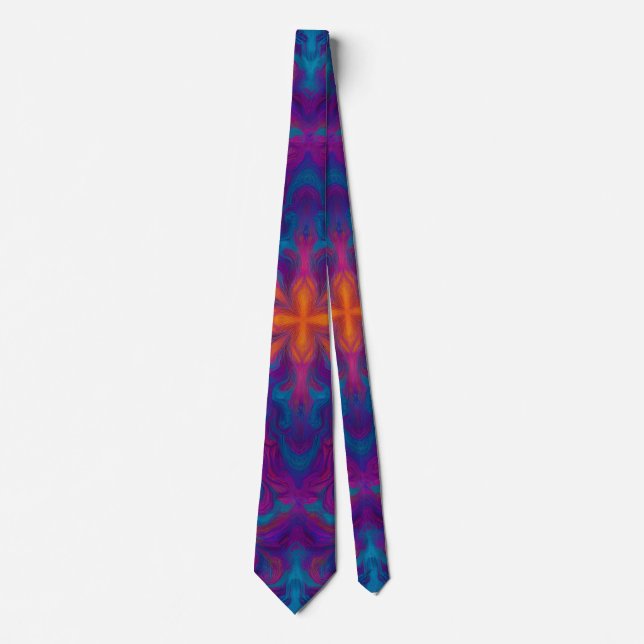 Cravate purple tie, blue tie for men, designer tie,  (Devant)
