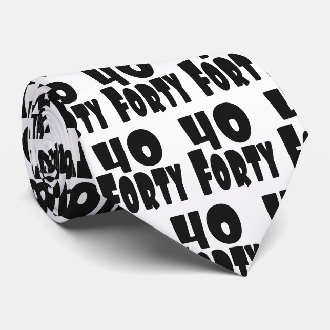 Cravate Quarante BIG 40 40e anniversaire (Roulé)