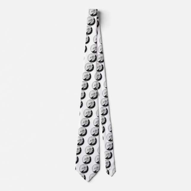 Cravate Quartier d'état de Indiana Reverse Side Faux (Devant)