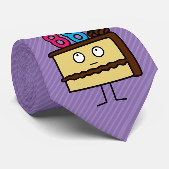Cravate quatre-vingt-dix-huitième Gâteau d'anniversaire (Roulé)
