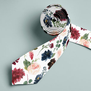 Cravate Radiant Bloom Grand motif floral