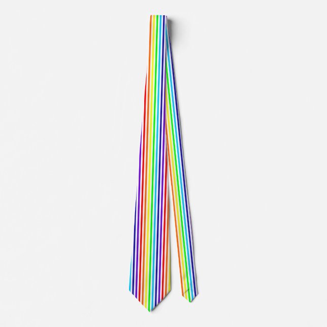 Cravate Rainbow Pinstripe (Devant)
