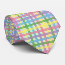 Rainbow Tartan Stripe Tie