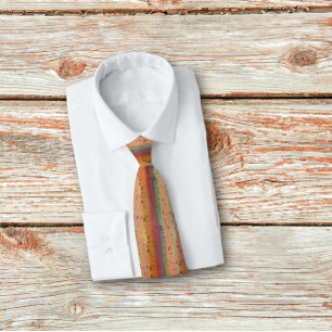 Cravate Rainbow Trout Skin Spotted Striped Pattern Tie