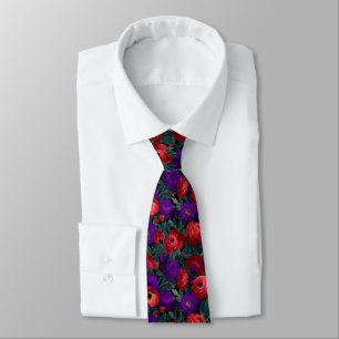 Cravate Ranunculus de Meilleur Homme Coloré