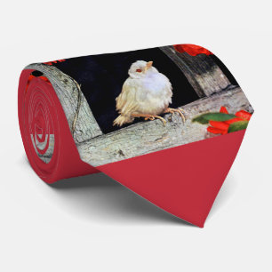Cravate RARE albino bird