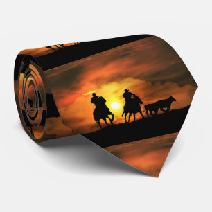 Cravate Rassembler les cowboys et les Steers