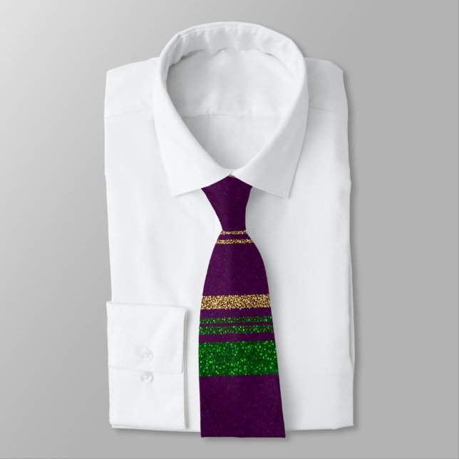 Cravate Rayé Mardi Gras  (Attaché)