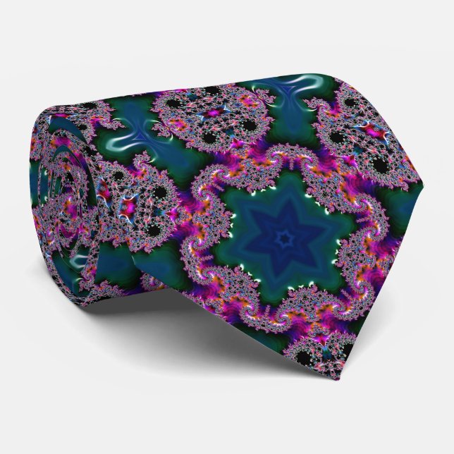 Cravate Rayon fractal (Roulé)