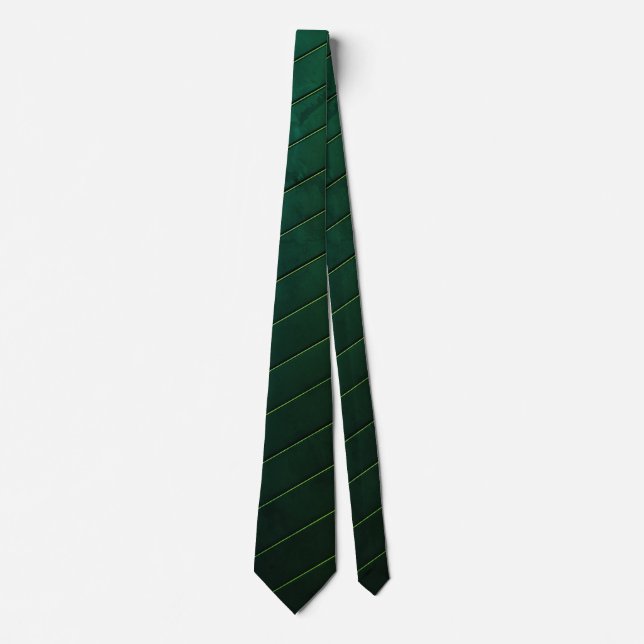 Cravate Rayure diagonale noire et or classique (Devant)