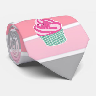 Cravate Rayures à la mode, Cupcake