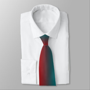 Cravate Rayures arc-en-ciel rouge et turquoise du Sud-Oues