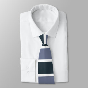Cravate Rayures bleu marine et violet