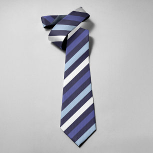 Cravate Rayures bleu marine Moderne Classique Mariage Affa