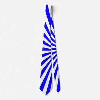 Cravate rayures bleues blanches