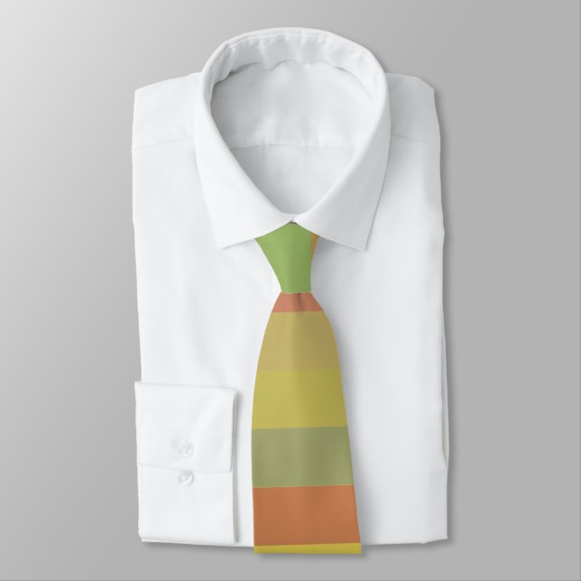 Cravate Rayures colorées d'été  (Attaché)