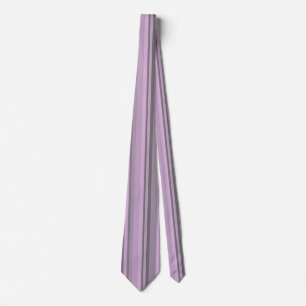 Cravate Rayures Gris Violet