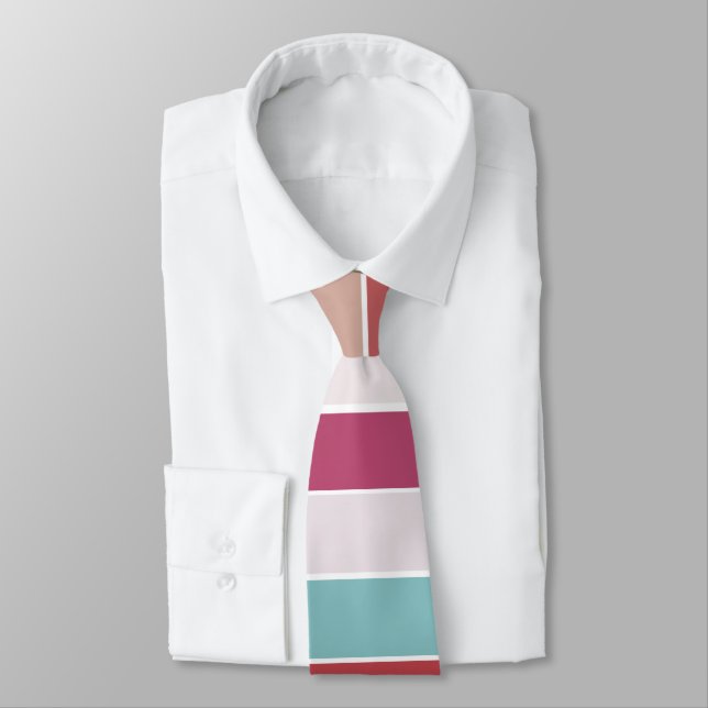 Cravate Rayures multicolores (Attaché)
