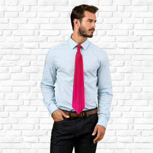 Cravate rayures multicolores rose et rouge