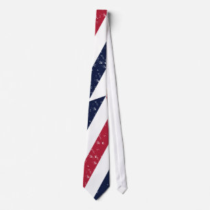 Cravate "Rayures Patriotiques Rouge Blanc Bleu USA
