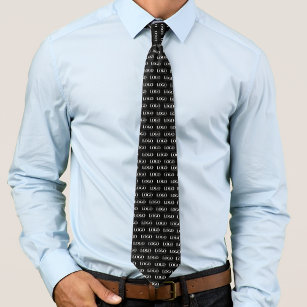 Cravate Rectangle Logo personnalisé Motif Entreprise