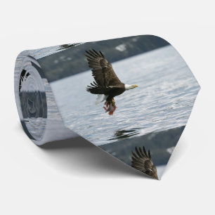 Cravate Récupération du poisson d'aigle à tête blanche