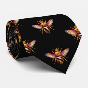 Cravate Reine Abeille Avec Couronne
