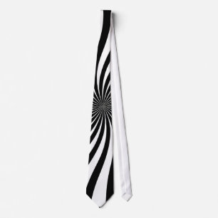 Cravate Remous noir et blanc